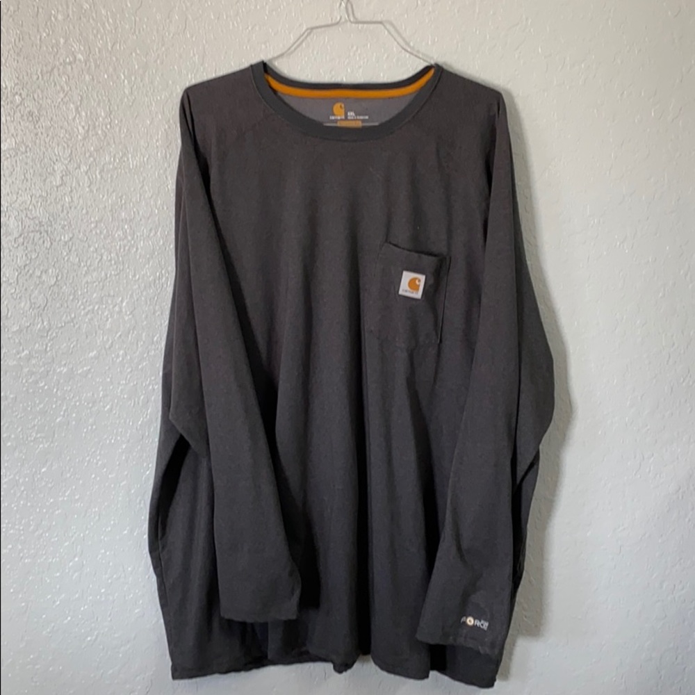 Carhartt Dark Gray long sleeve tee Relaxed fur 4XL